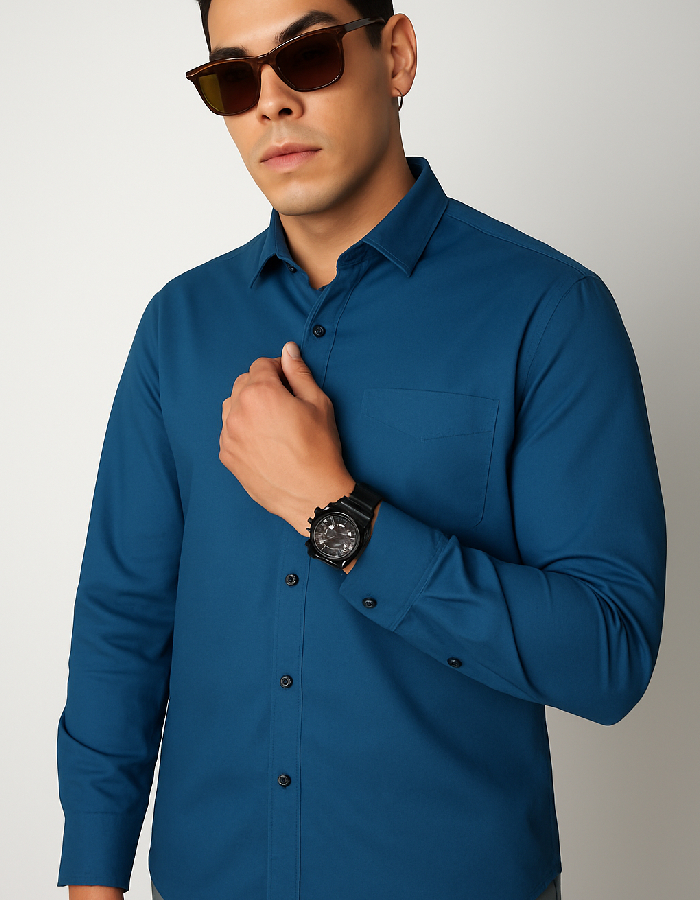 Dark Blue Shirt