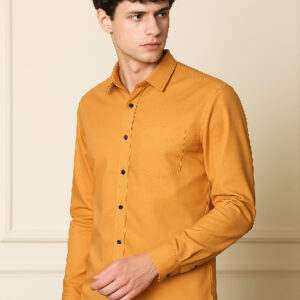 Mustard Yellow Plain Shirt