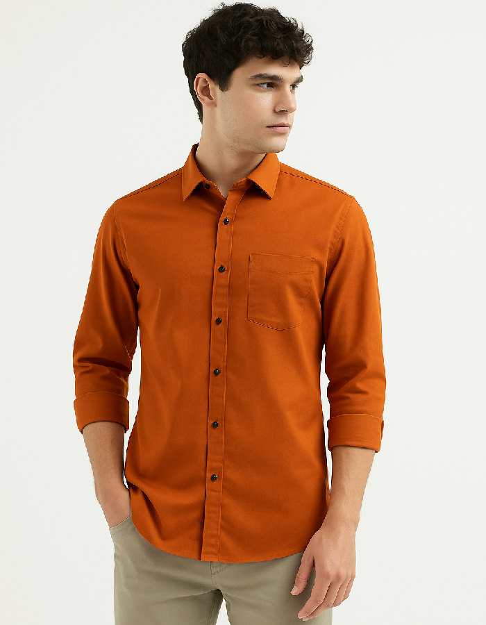 Rust Orange Shirt