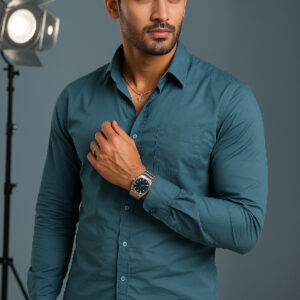 Teal Blue Shirt